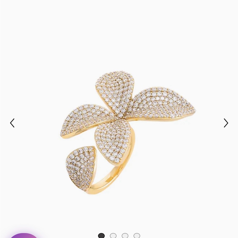 Adina Eden Statement Flower Ring